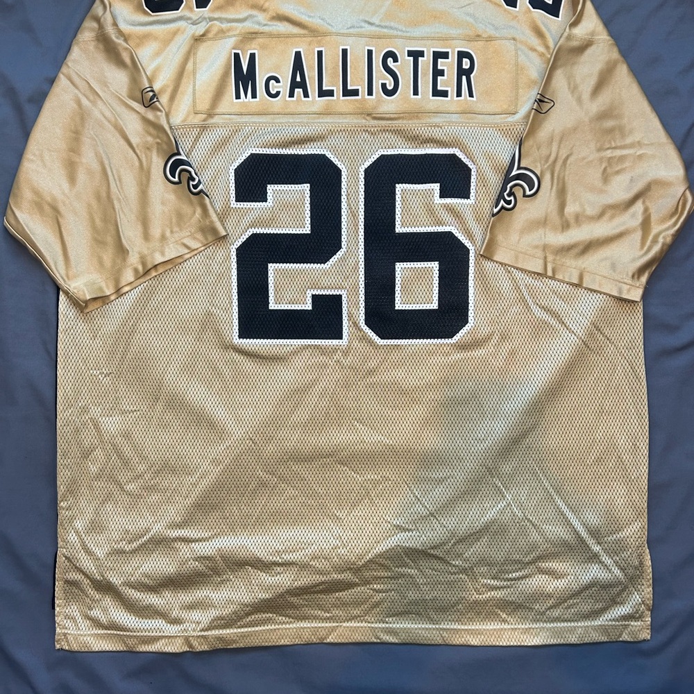 Authentic Reebok / NFL / New Orleans Saints / McAllister Jersey - Picture 9 of 10
